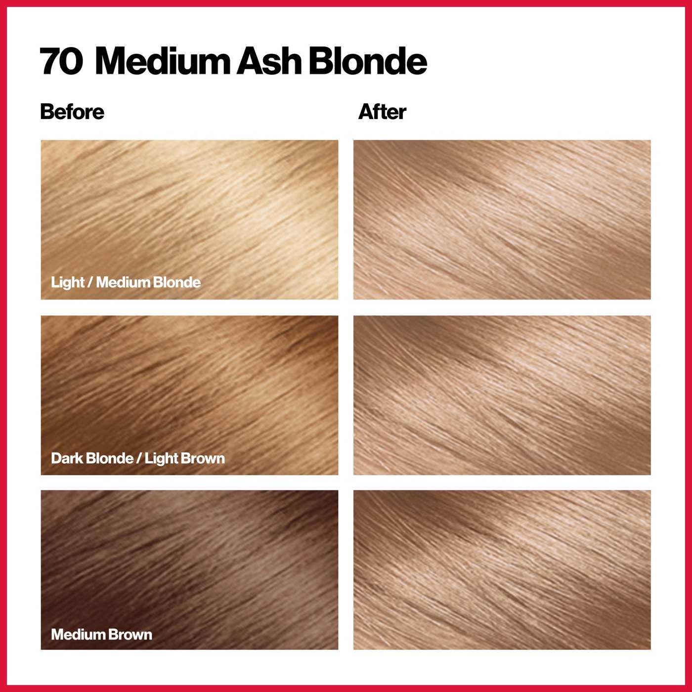 Revlon ColorSilk Hair Color - 70 Medium Ash Blonde; image 6 of 7