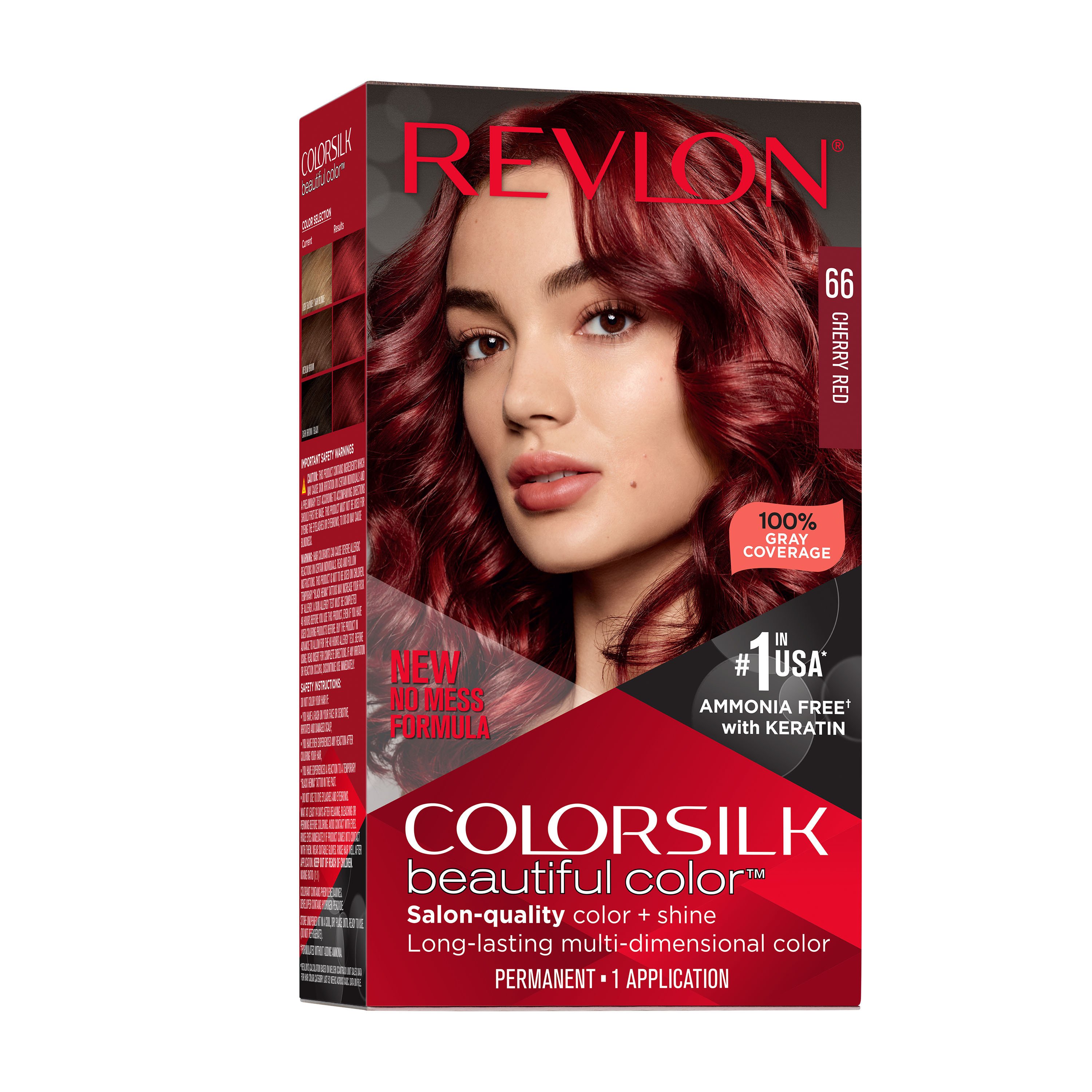 bright cherry red hair color