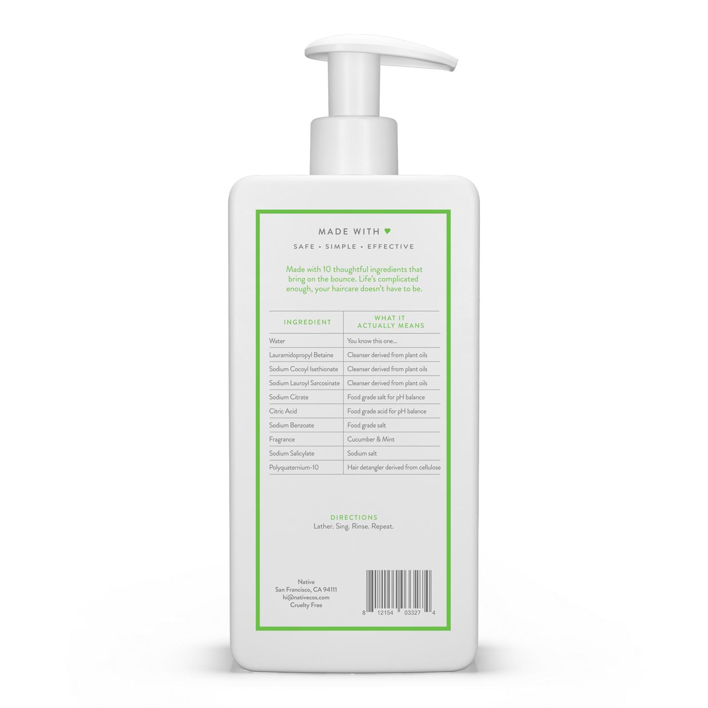 Native Volumizing Shampoo Cucumber & Mint Shop Shampoo
