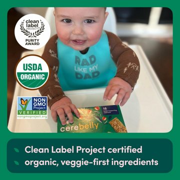 Cerebelly Organic Smart Bars - Apple & Kale