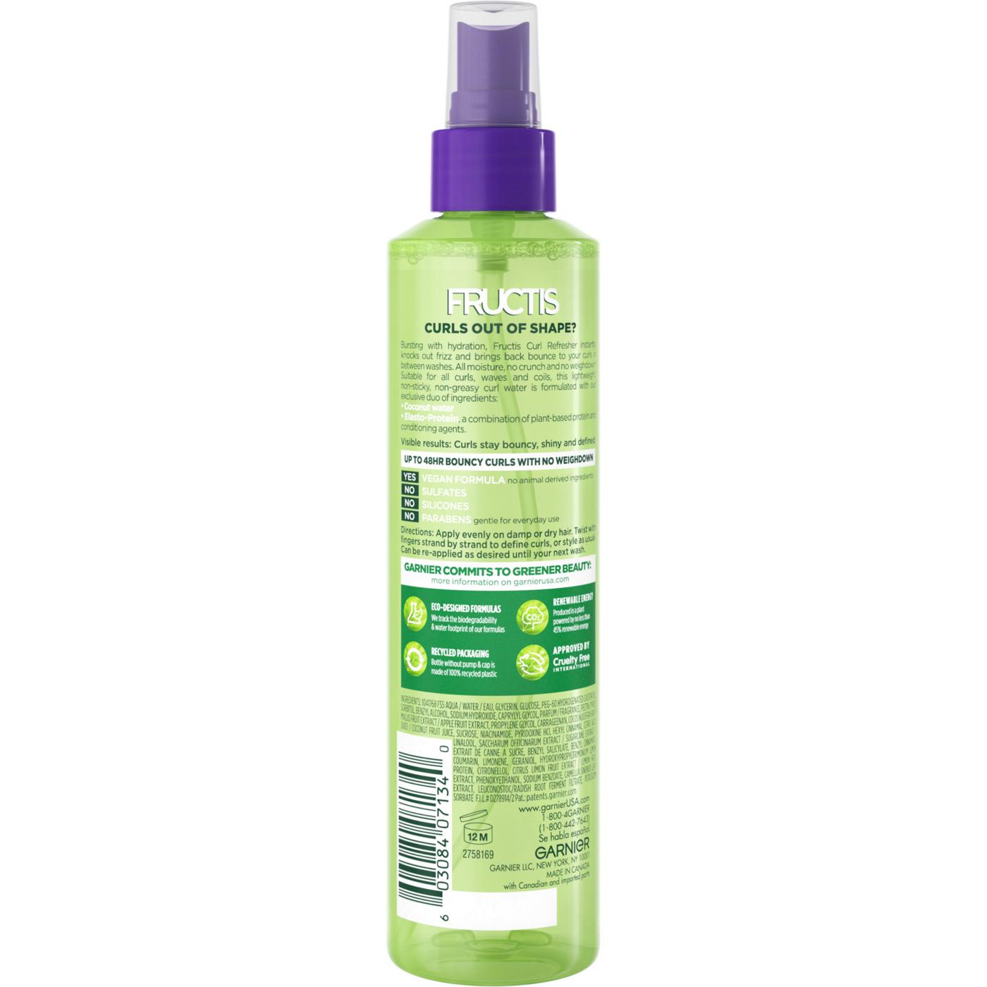 Garnier Fructis Curl Refresher Reviving Water Spray; image 6 of 12