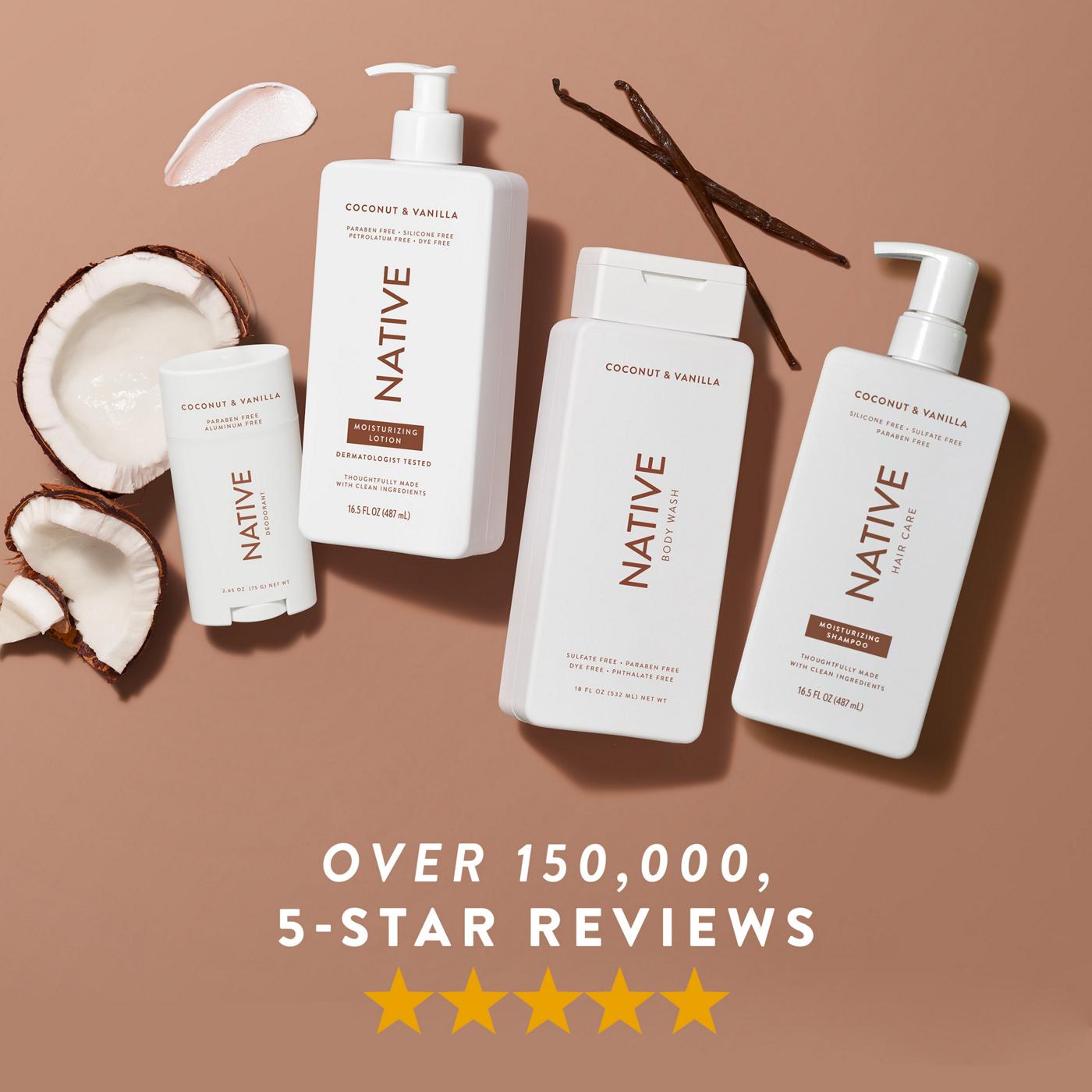 Native Moisturizing Shampoo - Coconut & Vanilla; image 10 of 10