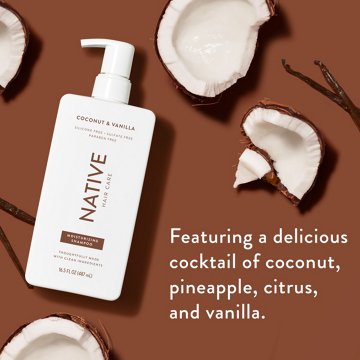 Native Moisturizing Shampoo - Coconut & Vanilla, 16.5 oz