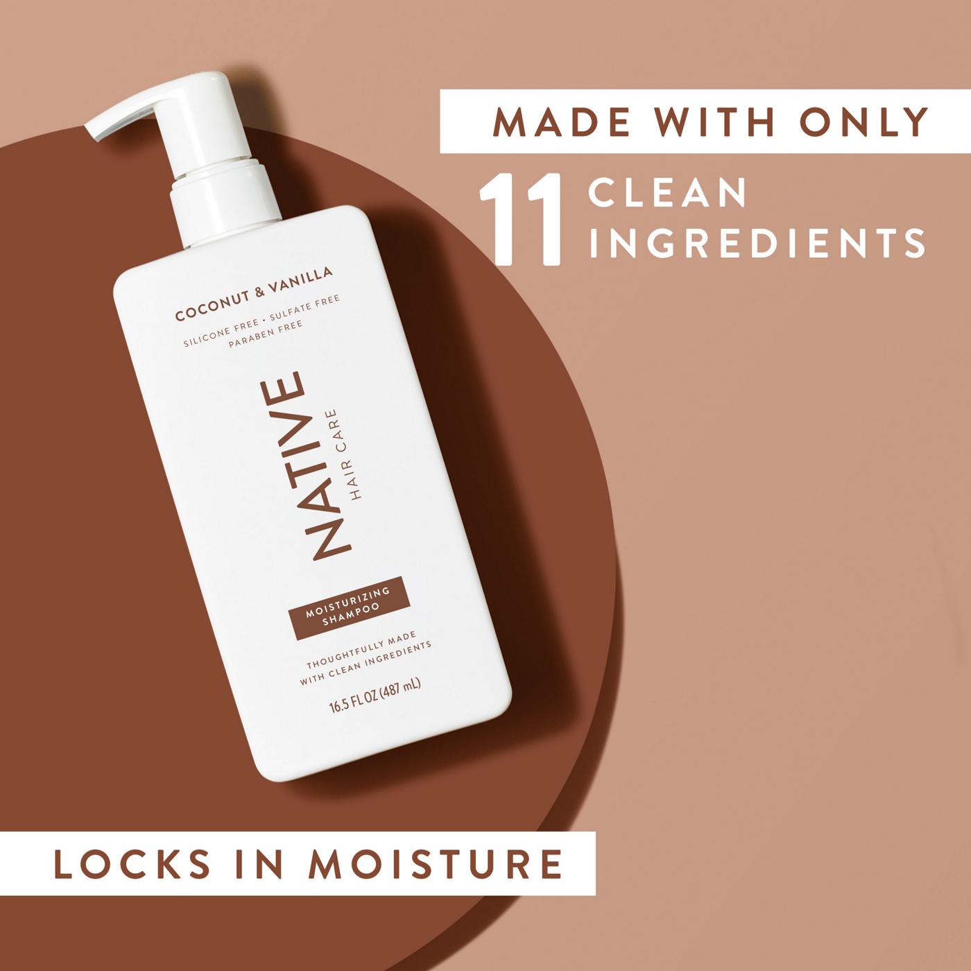 Native Moisturizing Shampoo - Coconut & Vanilla; image 5 of 10