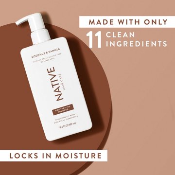Native Moisturizing Shampoo - Coconut & Vanilla, 16.5 oz