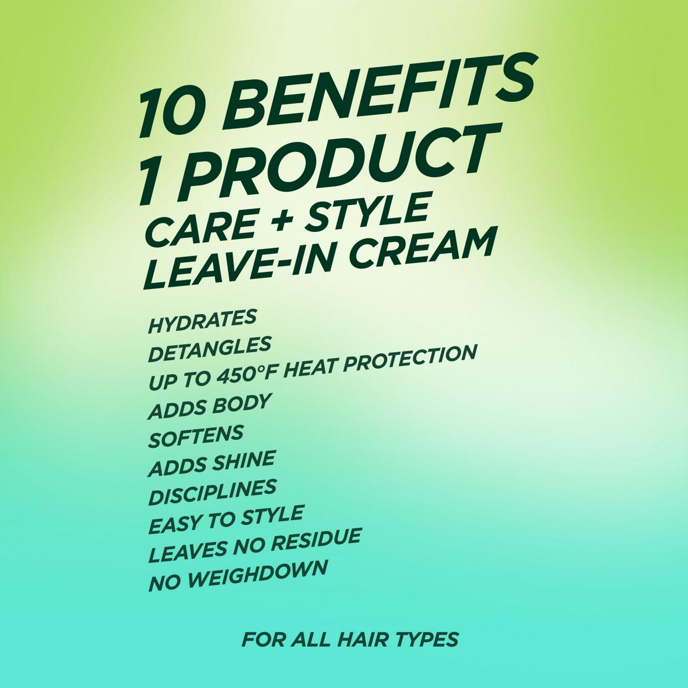 Garnier Fructis Pure Clean 10-in-1 Care + Style Leave In Cream; image 4 of 10