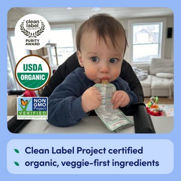 Cerebelly Dairy Free Organic Smoothie Pouch - Purple Carrot Blueberry