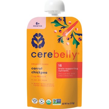 Cerebelly Organic Baby Puree Pouch - Carrot Chickpea with Ginger