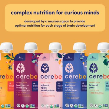Cerebelly Organic Baby Puree Pouch - Carrot Chickpea with Ginger