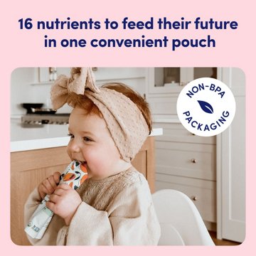 Cerebelly Dairy Free Organic Smoothie Pouch - Sweet Potato Peach