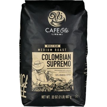 CAFE Olé by H-E-B Whole Bean Medium Roast Colombian Supremo Coffee