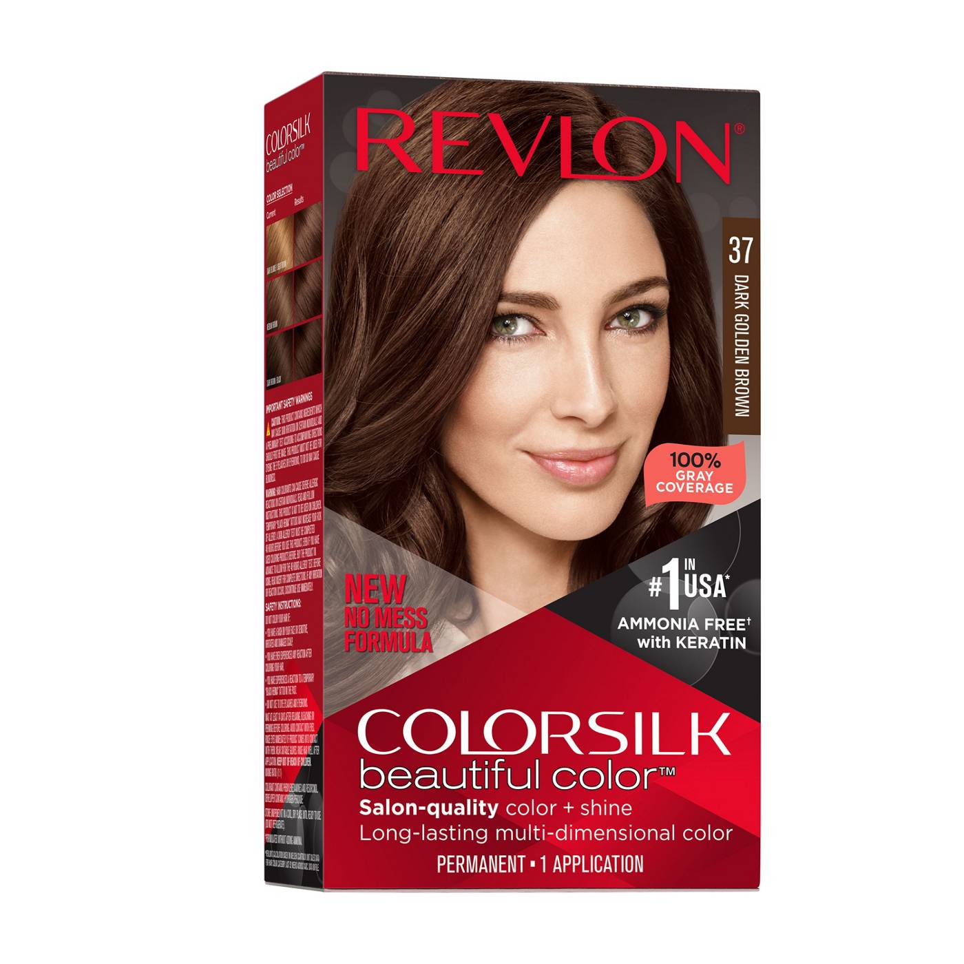 Revlon ColorSilk Hair Color - 37 Dark Golden Brown; image 1 of 7