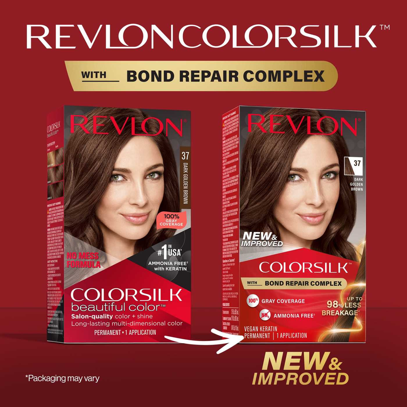 Revlon ColorSilk Hair Color - 37 Dark Golden Brown; image 6 of 7