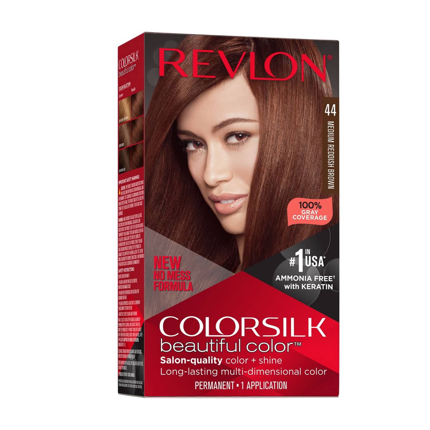 Revlon ColorSilk Hair Color - 44 Medium Reddish Brown; image 1 of 7