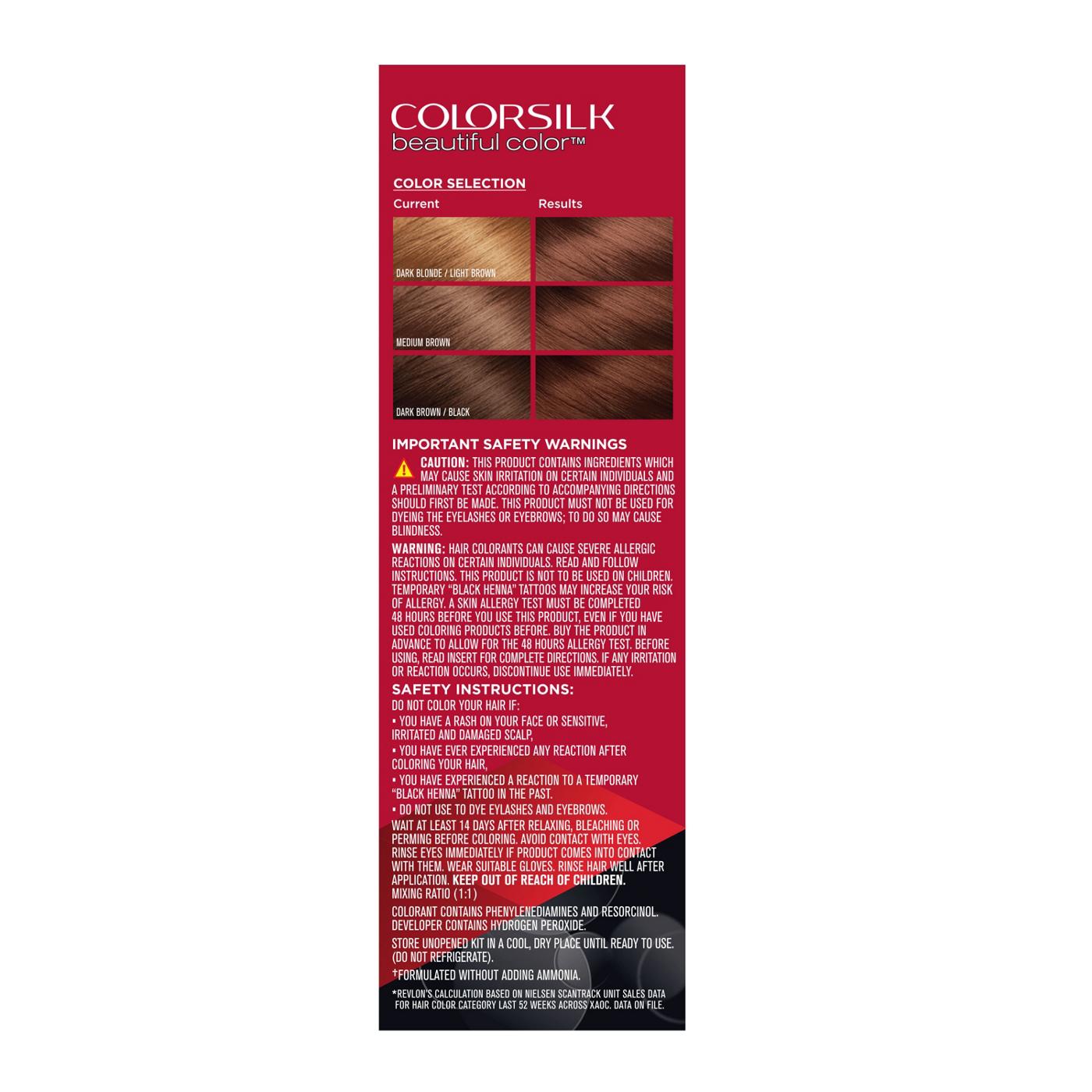 Revlon ColorSilk Hair Color - 44 Medium Reddish Brown; image 2 of 7