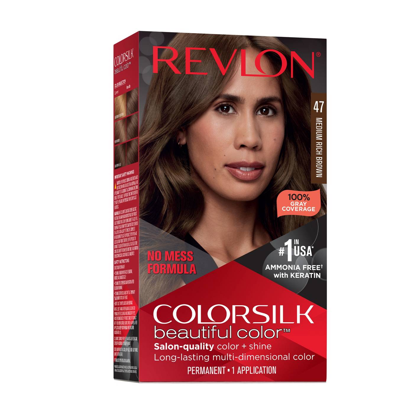 Revlon ColorSilk Hair Color - 47 Medium Rich Brown; image 1 of 7