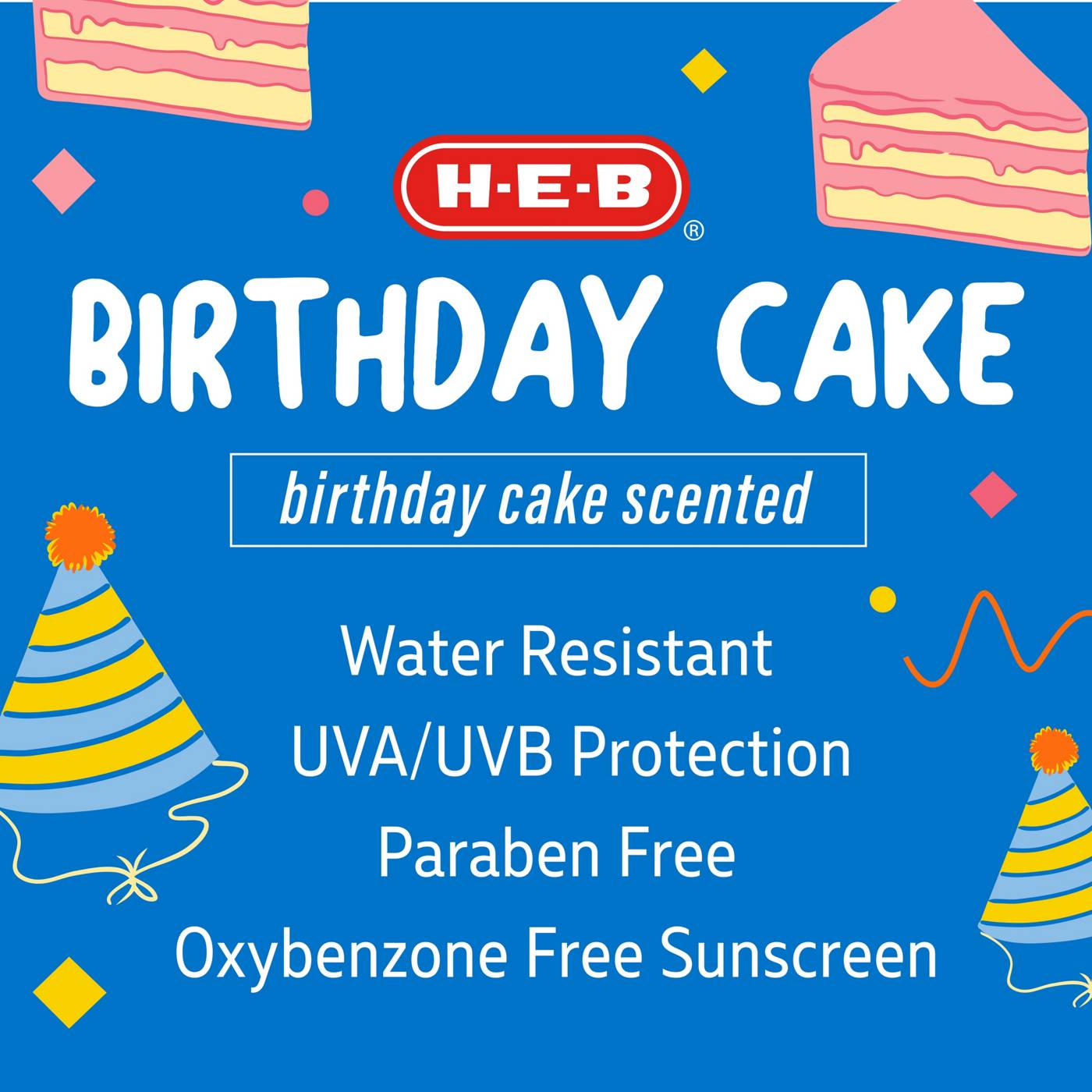 H-E-B Kids Oxybenzone Free Birthday Cake Sunscreen Spray – SPF 50; image 3 of 4