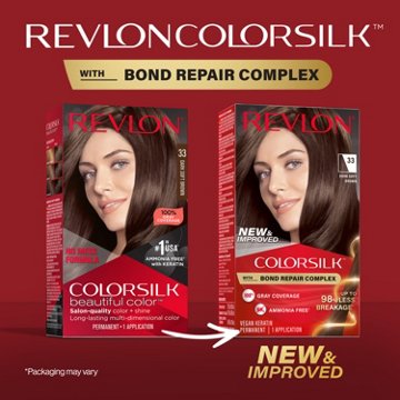 Revlon ColorSilk Hair Color - 33 Dark Soft Brown