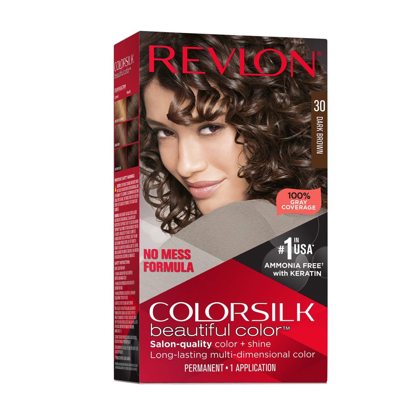 Revlon ColorSilk Hair Color - 30 Dark Brown; image 1 of 6