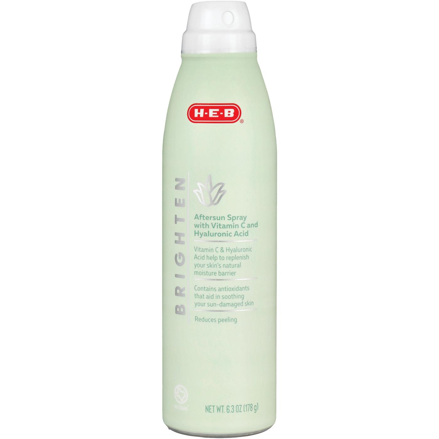 H-E-B Brighten Aftersun Spray with Vitamin C & Hyaluronic Acid; image 1 of 3