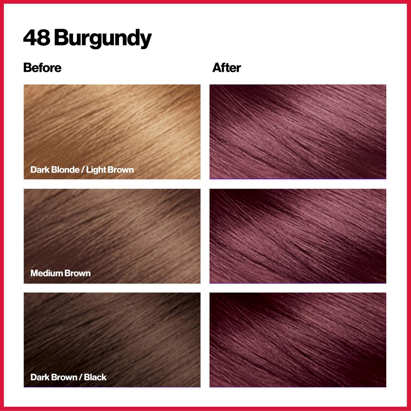Revlon ColorSilk Hair Color - 48 Burgundy; image 3 of 6