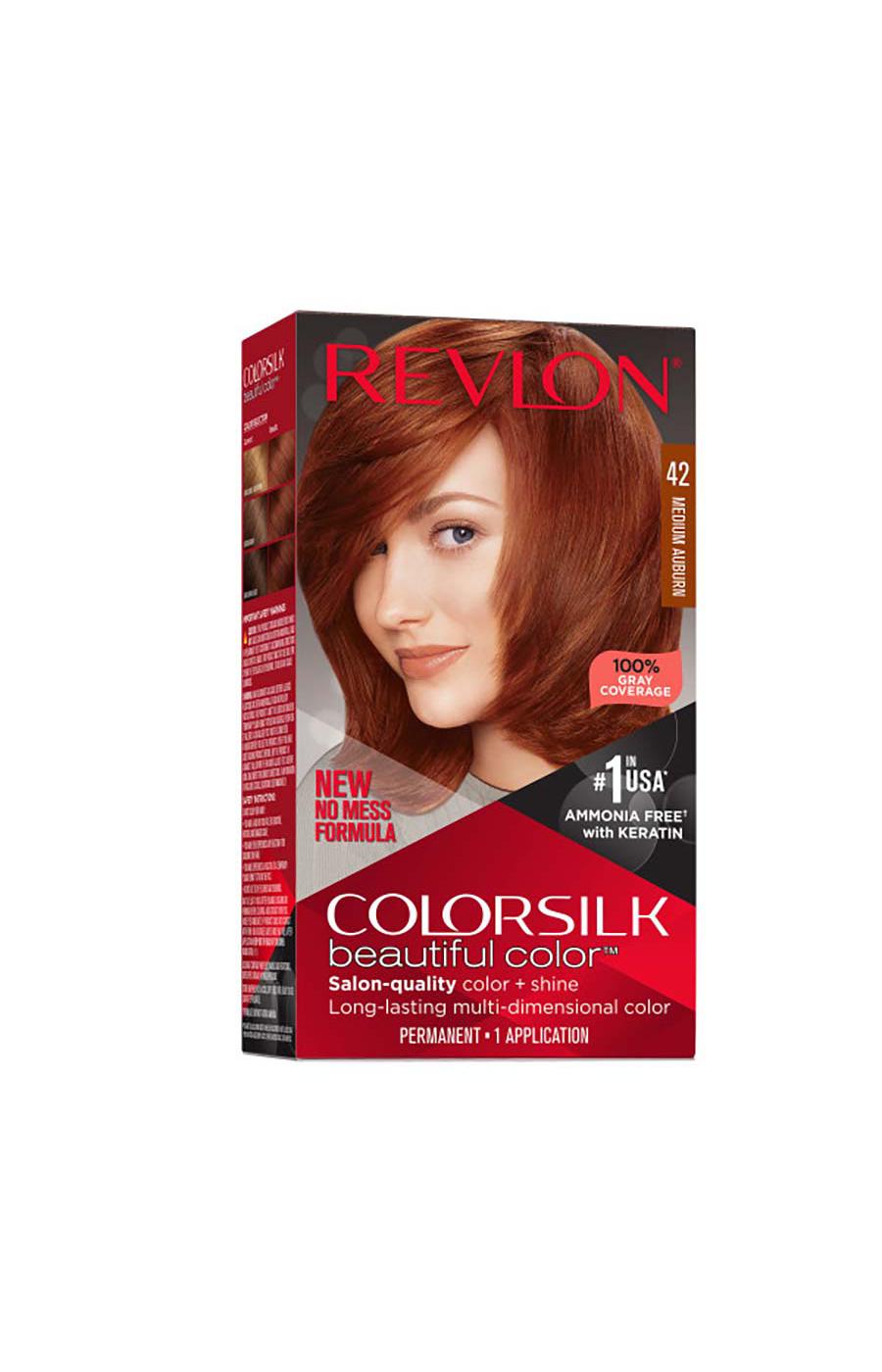 Revlon ColorSilk Hair Color - 42 Medium Auburn; image 1 of 6