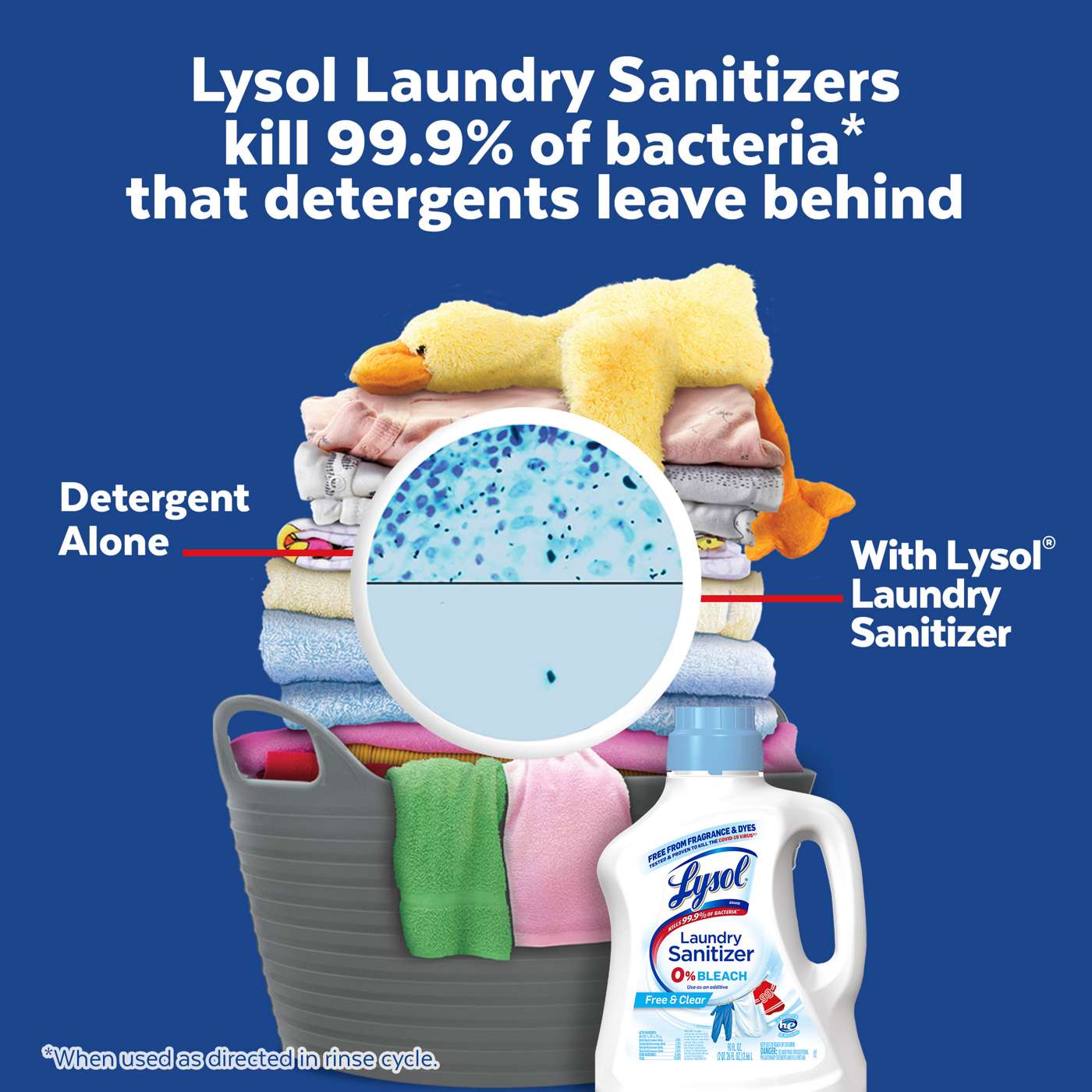 Lysol Free & Clear Laundry Sanitizer; image 2 of 2