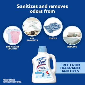 Lysol Laundry Sanitizer - Free & Clear, 90 oz