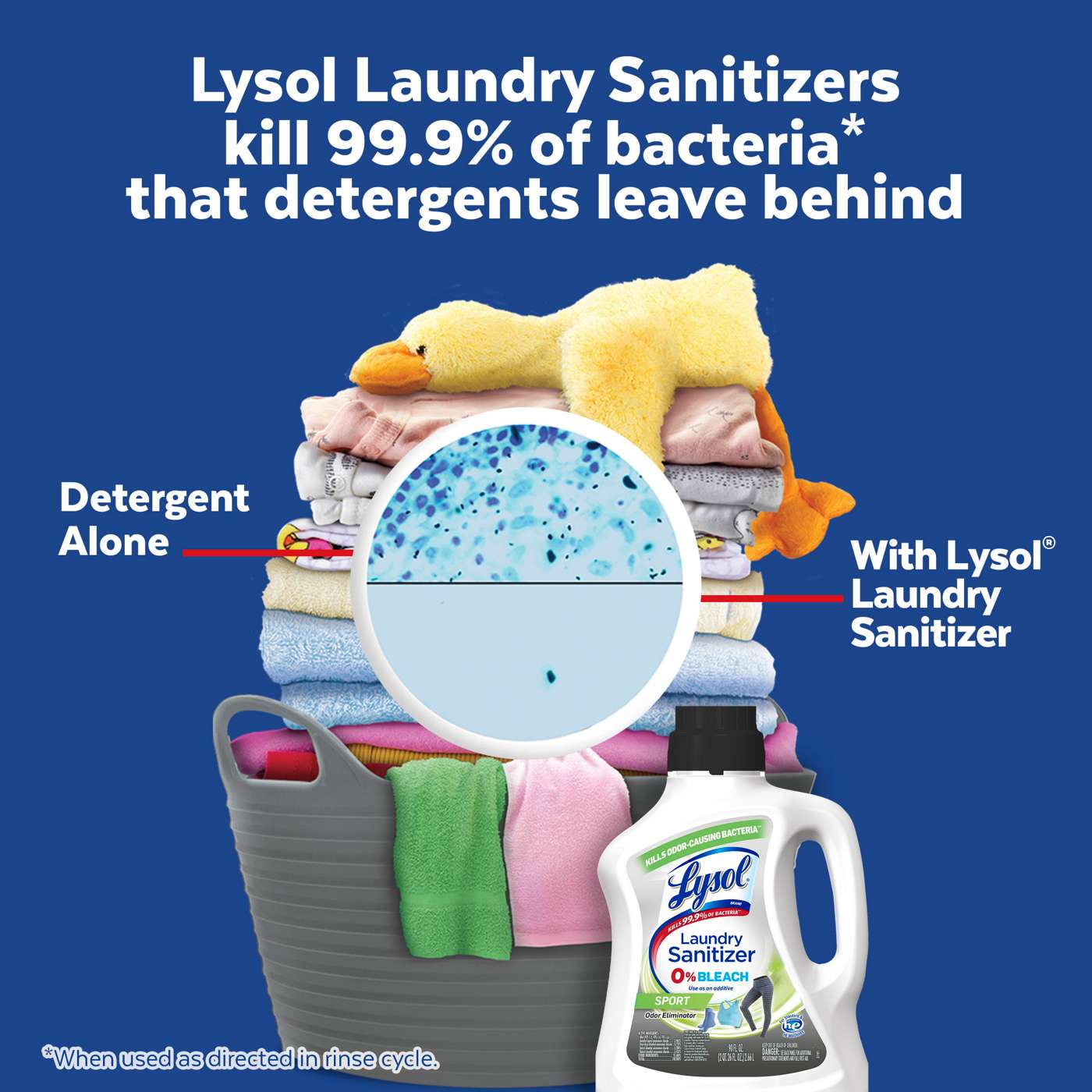 Lysol Sport Odor Eliminator Laundry Sanitizer; image 2 of 6