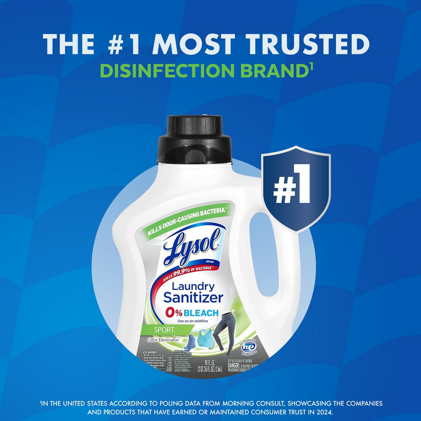 Lysol Sport Laundry Sanitizer and Odor Eliminator; image 7 of 9