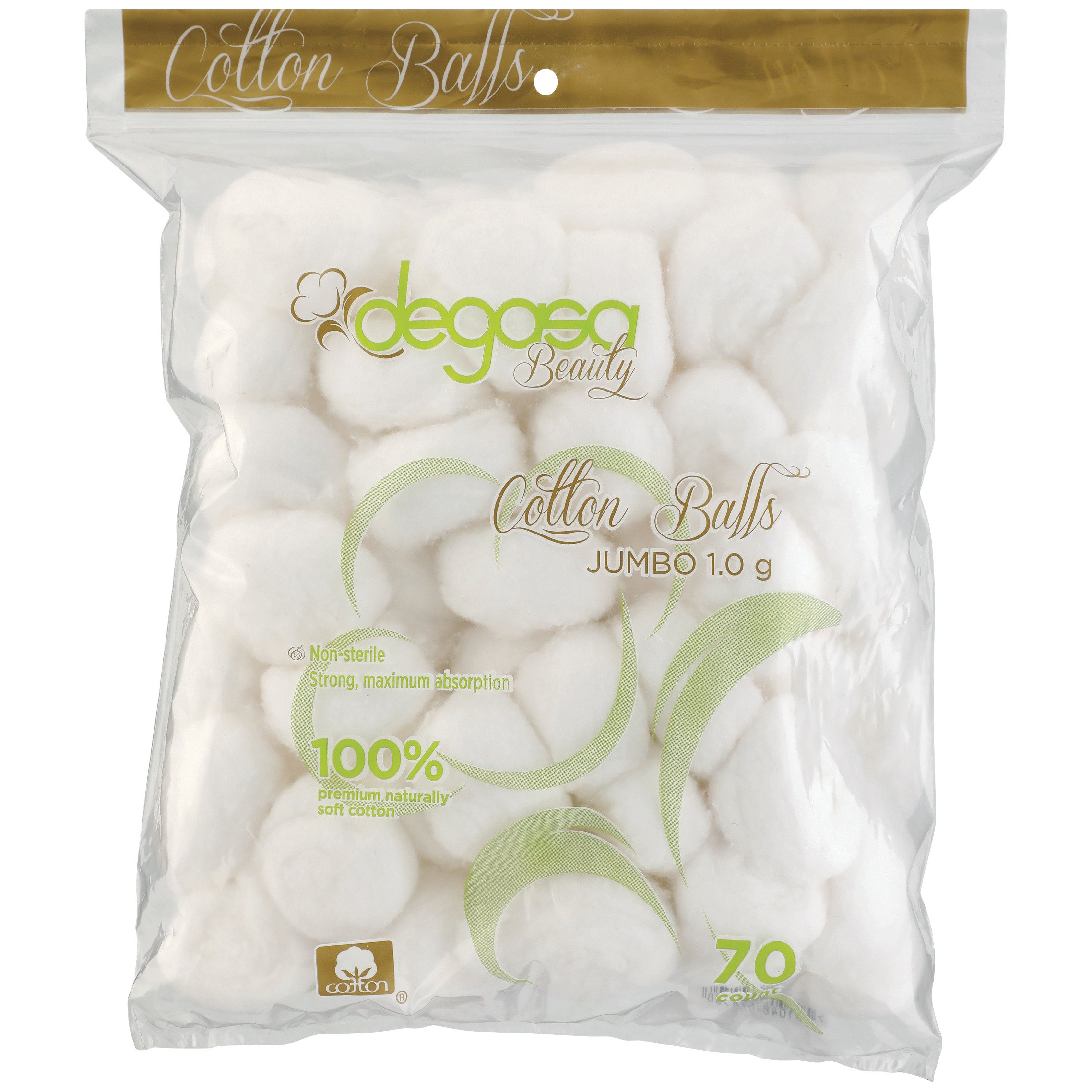 Degasa Beauty Cotton Balls Jumbo - Shop Cotton Balls & Swabs at H-E-B