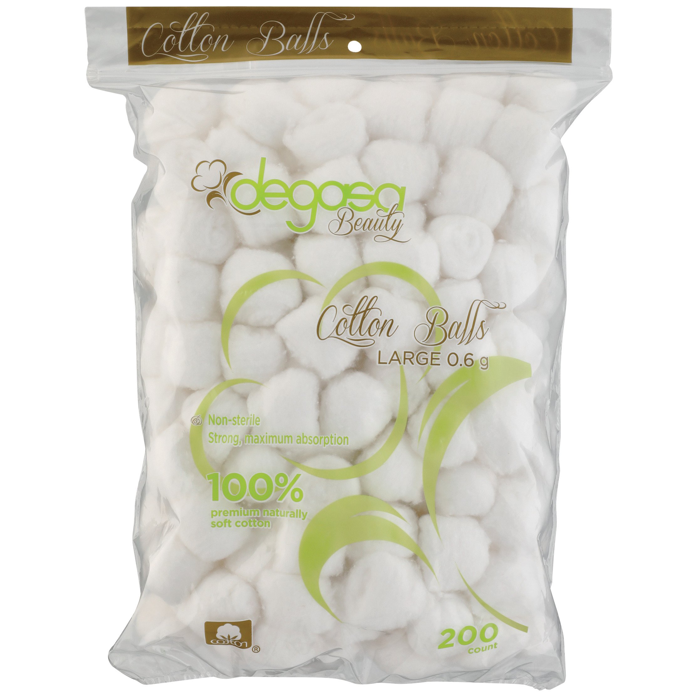 Degasa Beauty Cotton Balls Large Shop Cotton balls & swabs at HEB