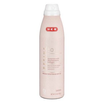 H-E-B Refine Niacinamide & Collagen Sunscreen Spray – SPF 50, 5.5 oz