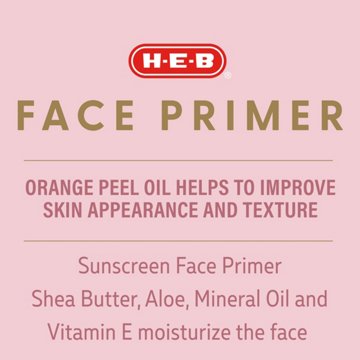 H-E-B Face Primer Broad Spectrum Sunscreen Lotion – SPF 30, 3 oz