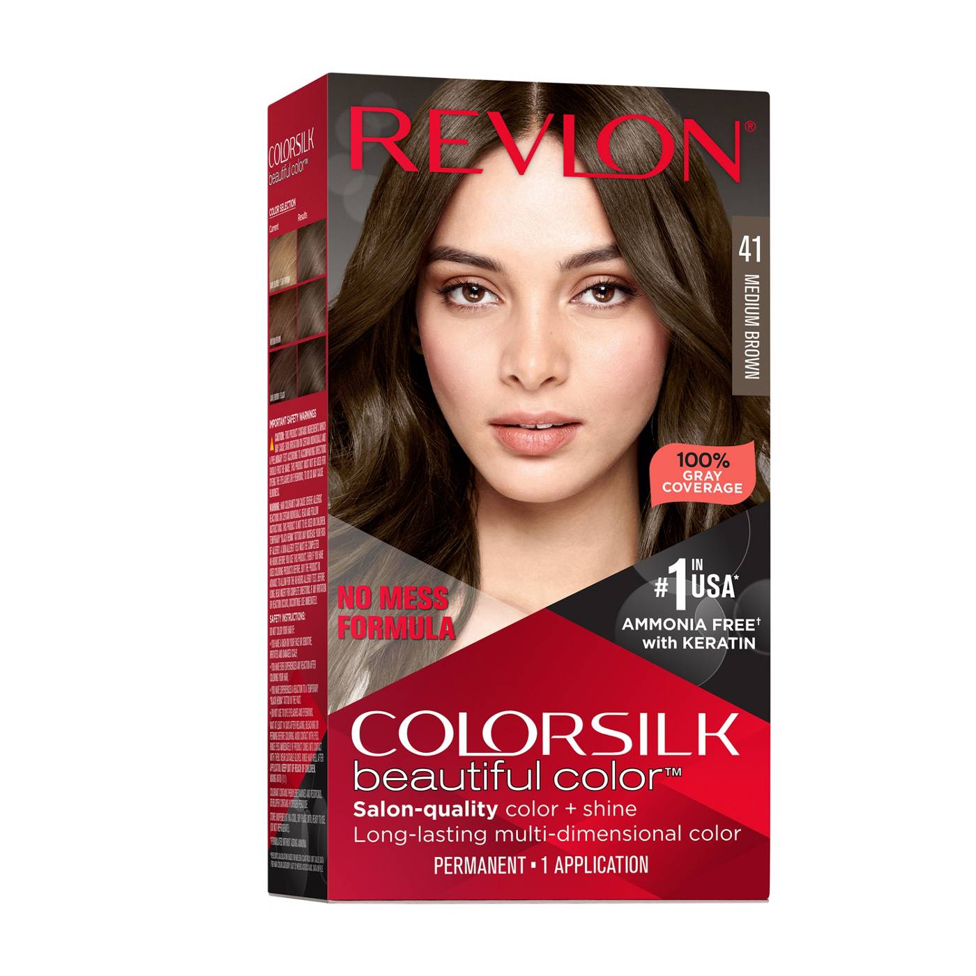 Revlon ColorSilk Hair Color - 41 Medium Brown; image 1 of 7