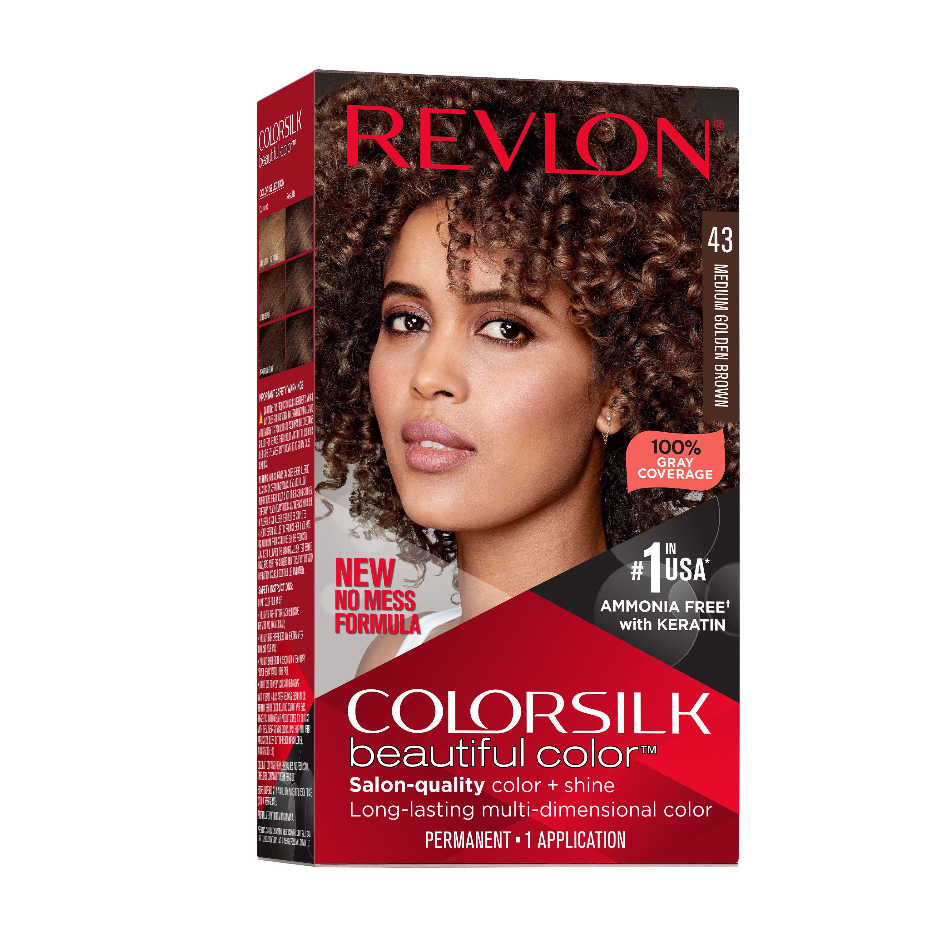Revlon ColorSilk Hair Color - 43 Medium Golden Brown - Shop Hair Care at  H-E-B