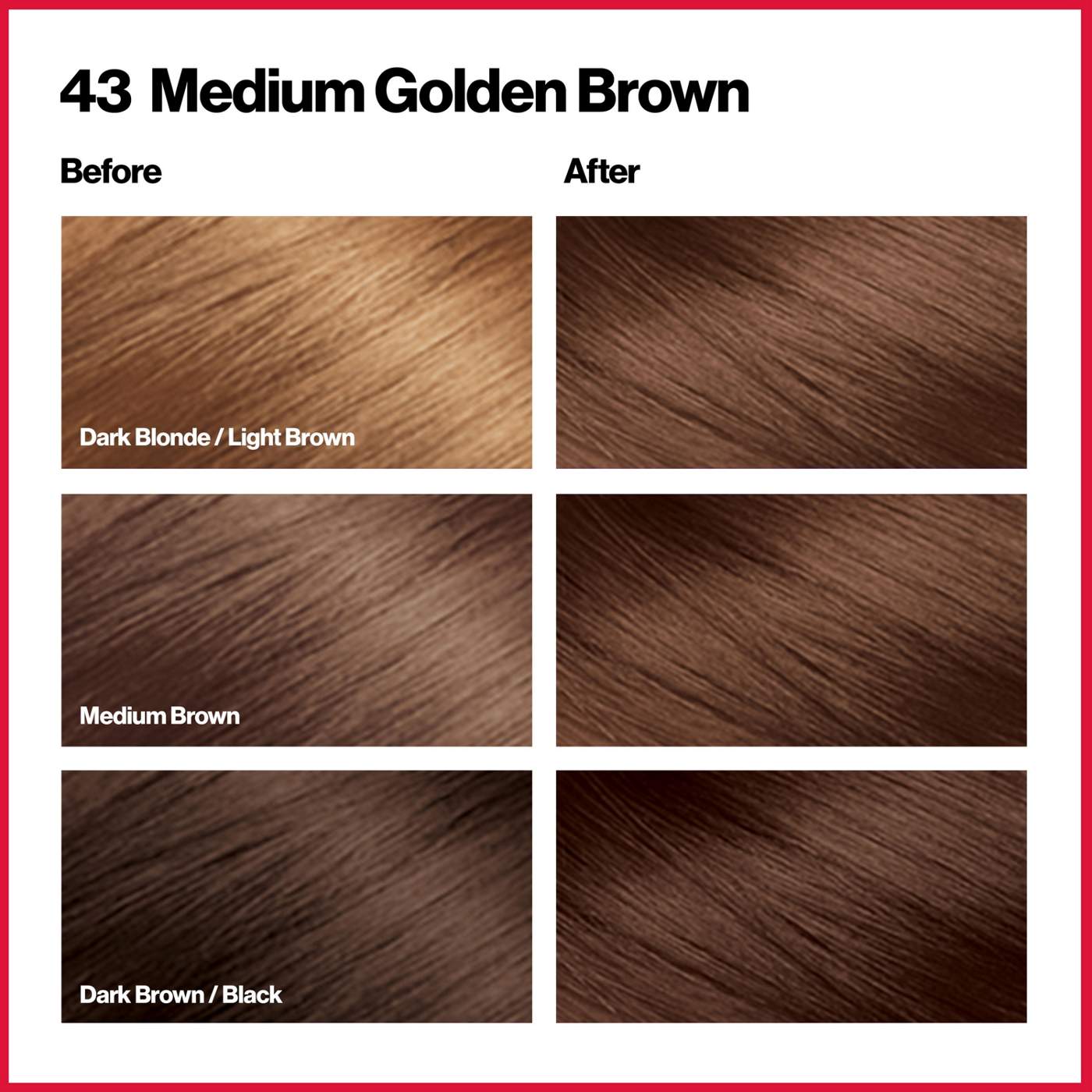 Revlon ColorSilk Hair Color - 43 Medium Golden Brown; image 6 of 7