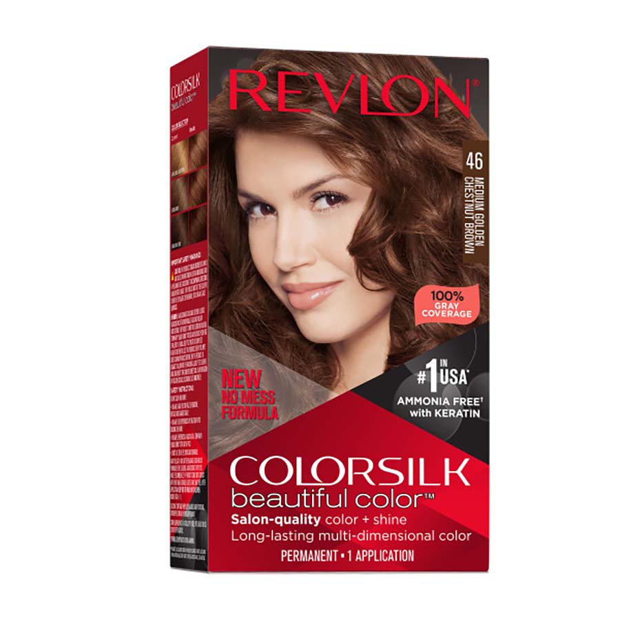 Revlon Colorsilk Hair Color 46 Medium Gold Chestnut Brown Shop Hair