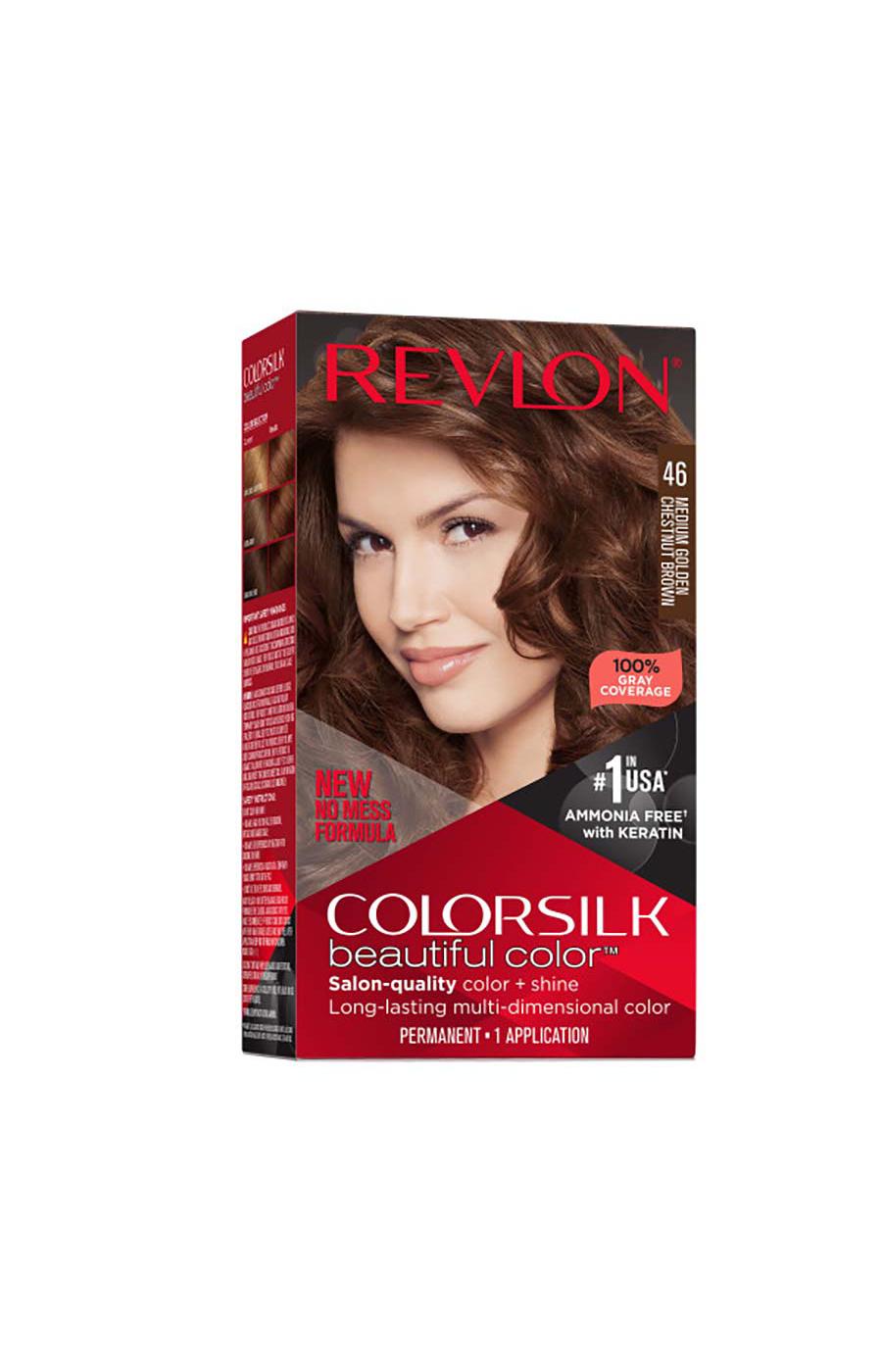 Revlon ColorSilk Hair Color - 46 Medium Gold Chestnut Brown; image 1 of 6