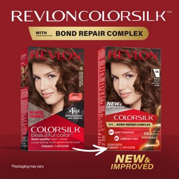 Revlon ColorSilk Hair Color - 46 Medium Gold Chestnut Brown