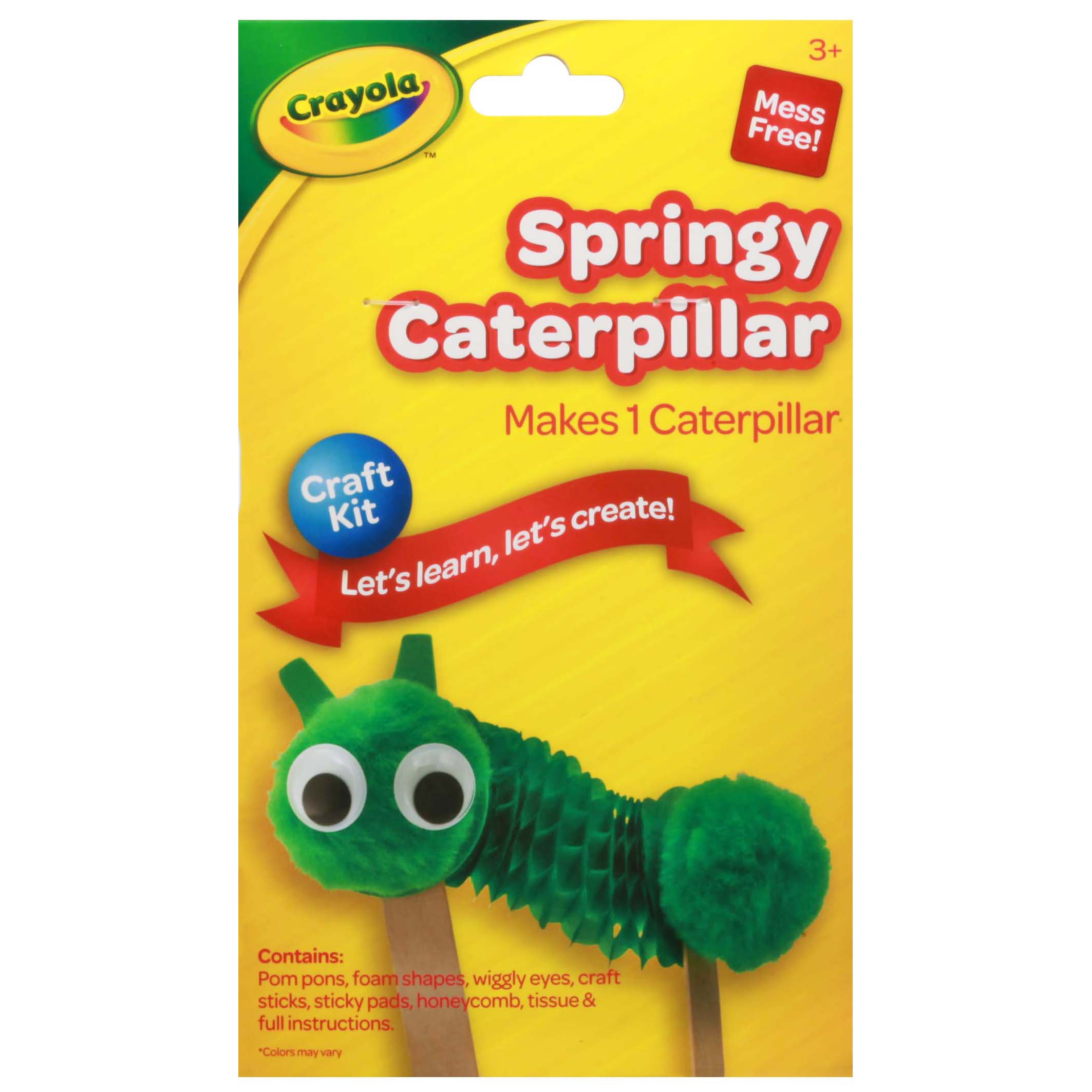 Crayola Springy Caterpillar Craft Kit Shop Kits at HEB