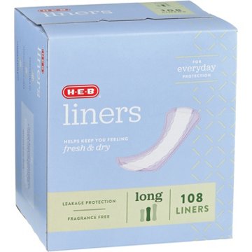 H-E-B Liners - Long, 108 ct