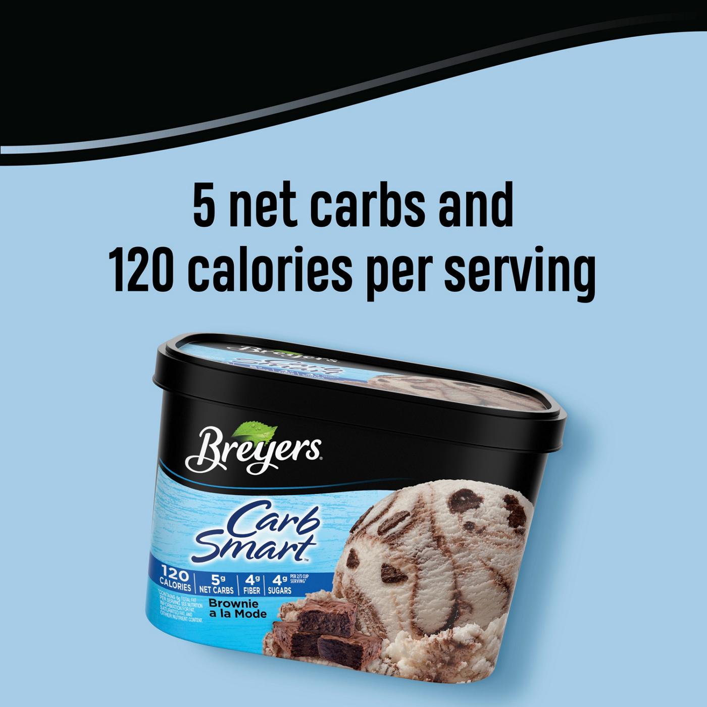 Breyers Carb Smart Brownie Ala Mode Ice Cream; image 4 of 7