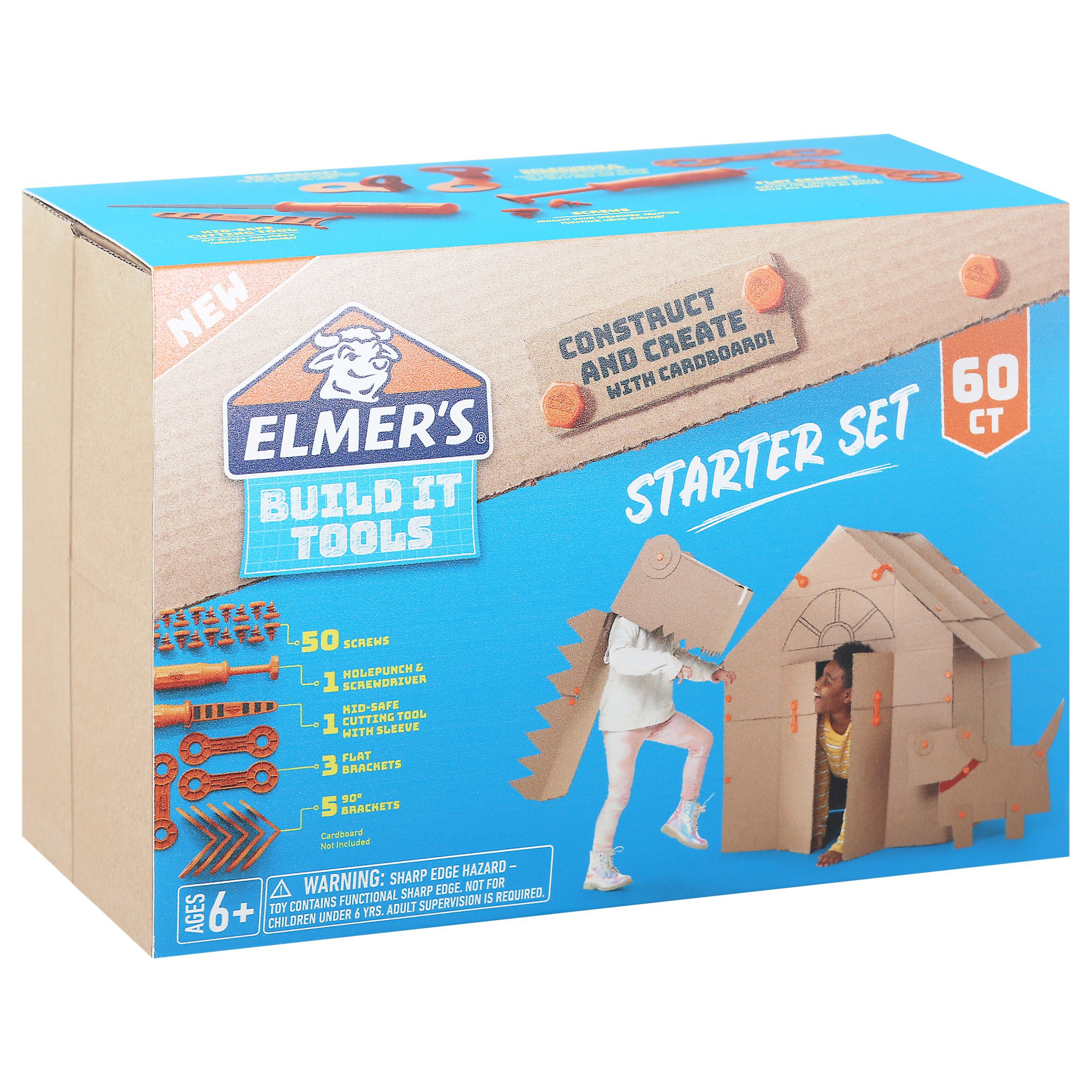 Elmer's Build It Tools, Cardboard Creation 20-Piece Expansion Set, Ages 6  and Up 