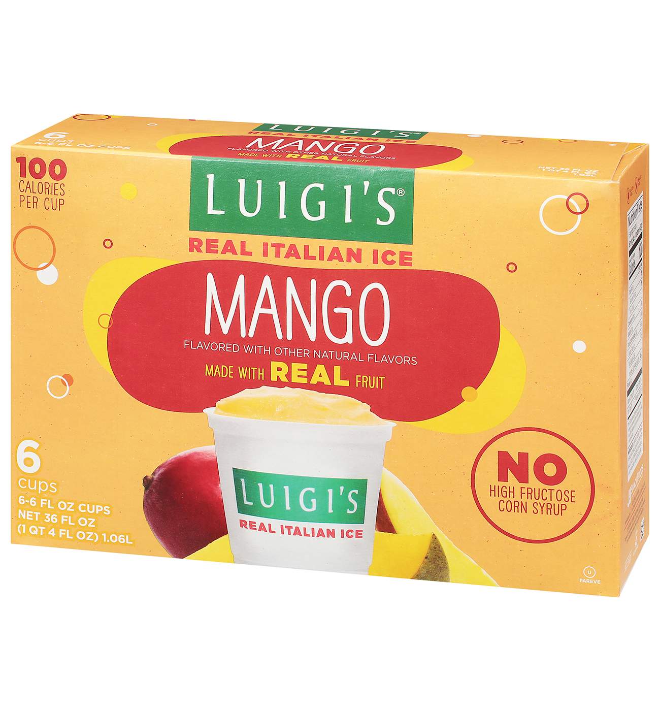 Luigi's Real Italian Ice Mango Cups; image 4 of 4