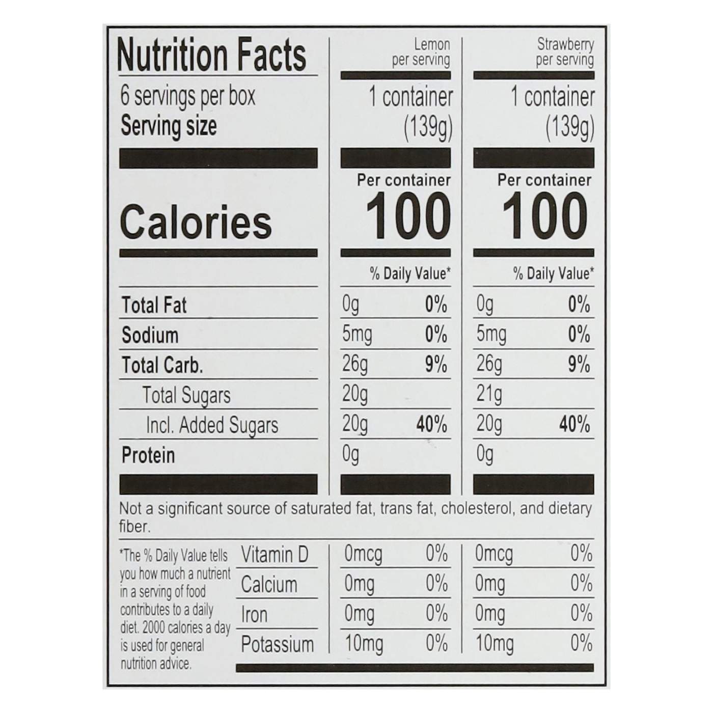 Luigi's Real Italian Ice Lemon & Strawberry Cups Variety Pack; image 3 of 4