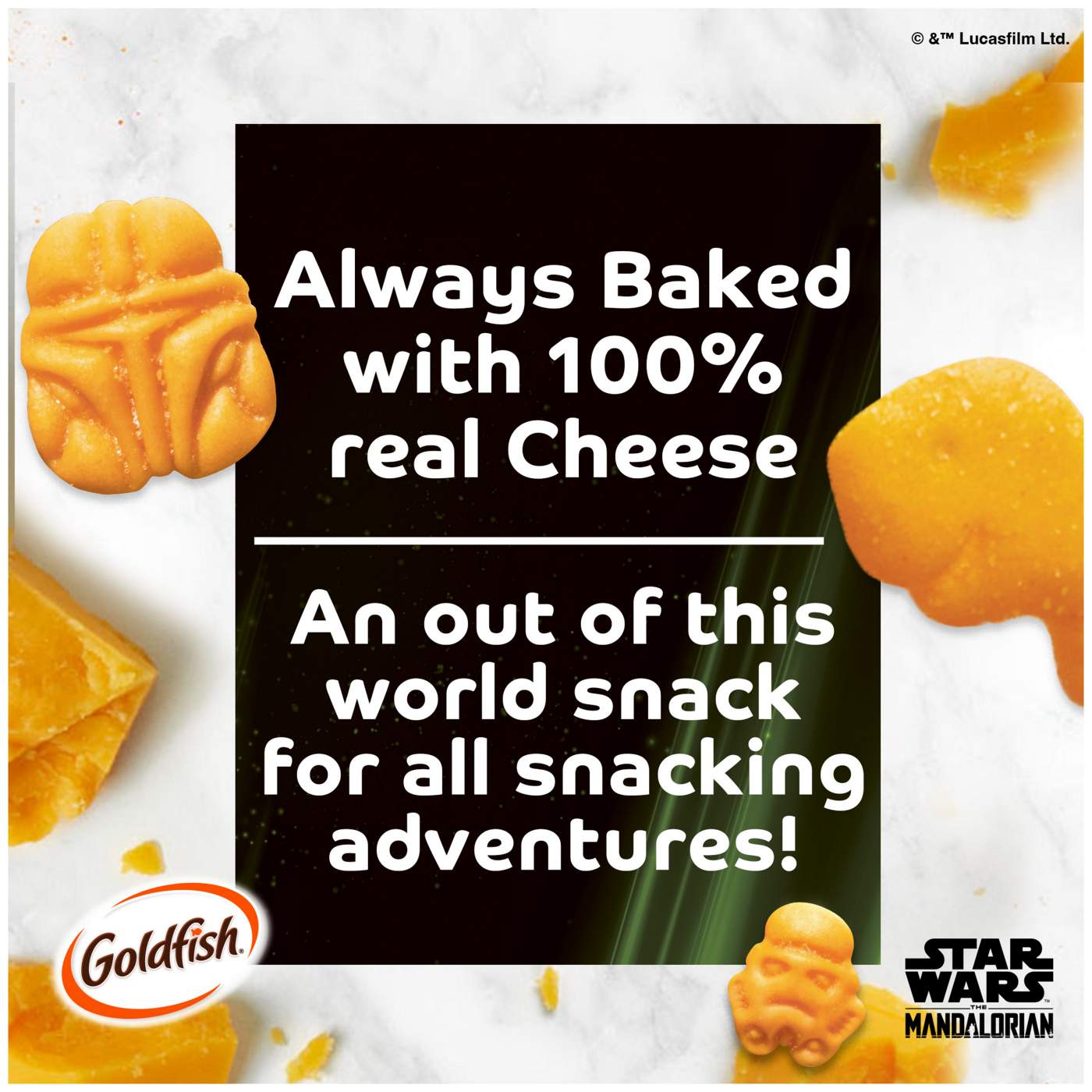 Pepperidge Farm Goldfish Star Wars The Mandalorian Cheddar Crackers; image 2 of 6