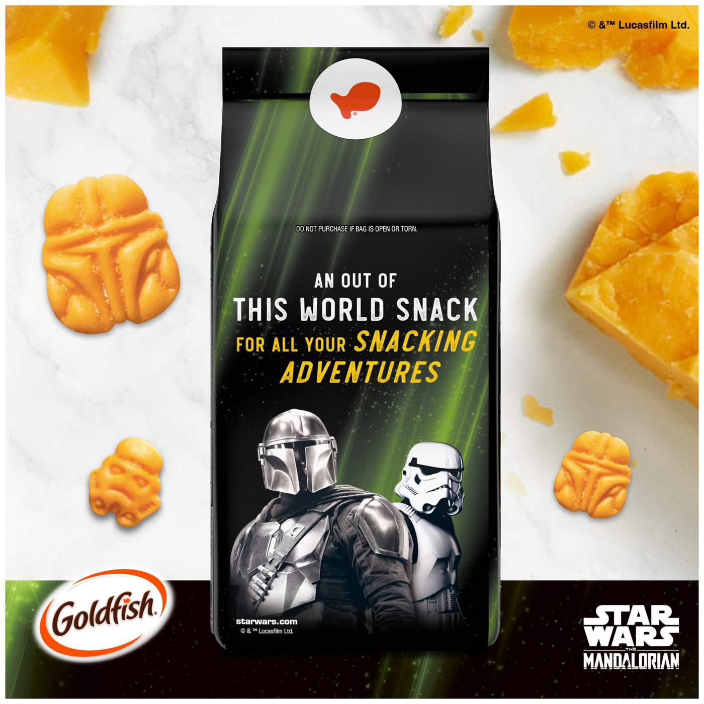 Pepperidge Farm Goldfish Star Wars The Mandalorian Cheddar Crackers; image 5 of 6