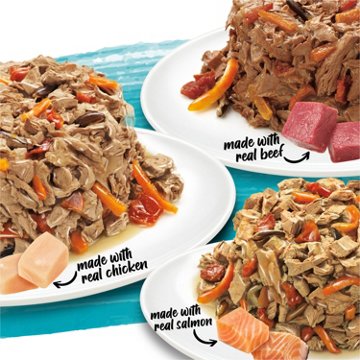 Beneful Small Breed Wet Dog Food Variety Pack, IncrediBites With Real Beef, Chicken and Salmon