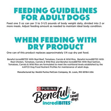 Beneful Small Breed Wet Dog Food Variety Pack, IncrediBites With Real Beef, Chicken and Salmon